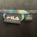 FILA Fleece Jacket Black Galaxy Print Top Coat Small WS2 Photo 2