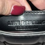 Like Dreams Black Weaved Purse With Crossbody Strap And Gold Chain Handle Photo 9