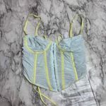 Urban Outfitters  out from under UO Modern Love Ruched Pastel Corset blue small Photo 2