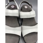 SAS Nudu Sandals Womens 9 WW White Leather Comfort Adjustable Strap Casual Shoes Photo 2
