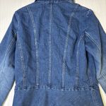 st. john's bay  Women's Denim Jacket Sz‎ S Blue Jean Stretch Button Up Tailored Photo 8