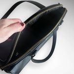 Kate Spade  Black Reiley Dome Leather Satchel Handbag‎ WKRU5641 | EUC Photo 5