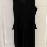 Ganni Anthropologie Black Sleeveless Peplum Dress Miss Marple Dress size S Photo 2