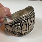 Vintage Tibetan Style Silver Tone Cuff Bracelet‎ Om Mani Padme Hum Mantra Photo 6