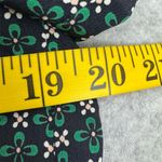 Mignon Doo Women's High Neck Tie Back Blouse Button Up Back Green Long Sleeve S Photo 8