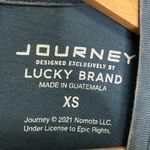 Lucky Brand Journey Graphic Retro Classic Band Tee in Blue women’s Size XS Photo 1