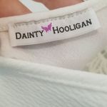 Dainty Hooligan 💕💕 White Sleeveless Dress Lace Detail L Large NWOT Photo 4