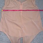 American Eagle  Size Large Tie Front Top Blush Pink/Coral Photo 0