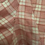 Free People Olivia Gingham Blazer In Pink Size Small Tie Back Relaxed Fit Photo 5