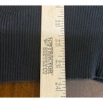 Nygard Womens 2X Black Short Sleeve Sweater Top Floral Ribbed Cropped Silk Blend Size XXL Photo 3