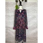 CAbi  Festive Dress Retro Flower Maxi Long Sleeve Photo 5