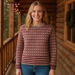 J. Crew Wool Argyle Crewneck Holiday Cabincore Cozy Nordic XS Red Size undefined Photo 1