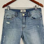 Free People  Caroline Cut Off Bermuda Jean Shorts‎ Size 26 Photo 4