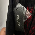City Chic  Strapless Black and Red Dress Photo 9