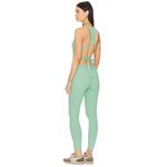 New Gigi C Krizia Sage Green Micro Rib Cutout Tied Jumpsuit Catsuit XS Photo 1