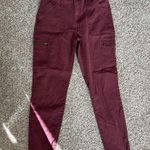 Banana Republic Factory Maroon Red Purple High Rise Skinny Denim Jeans Size 28 6 Photo 0
