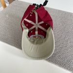 Cabela's Cabela’s Burgundy Red Khaki Tan Cotton Canvas Adjustable Back Baseball Hat Photo 4