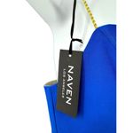 Naven New  Royal Blue Gold Braid Straps Sweetheart A Line Mini Dress‎ Size Medium Photo 1