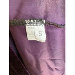 Purple Velvet Mini Dress Long Sleeve Ruched Quiet Luxury S W L A Photo 4