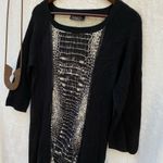 Magaschoni  NY Wool Blend Black‎ Sweater Dress Photo 4