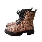 Olivia Miller Normie leopard print combat boots Photo 5