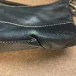 Vintage LAUREN Ralph Lauren Black Leather Small Hobo Shoulder Bag Purse Handbag Photo 10