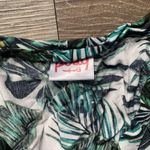 Posy White & Green Palm Tree Swimsuit Cover Up 2 Photo 2