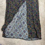Melrose Studio Maxi Skirt Vintage Side Button Closure Size 12 Paisley Geometric Purple Photo 1