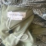 Lovers + Friends  Maysen Dot Riches In Sage Bodycon Ruched Dress Size Medium  NWT Photo 9