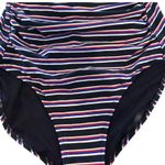 NIP Tuck Bond Eye Tummy Tuck Slimming Swimsuit Size 6 Multi Fit Cup Striped Blue Photo 3