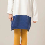 Bobo Choses Nautical Anchor Bi Color Striped Colorblock Knitted Sweater Dress Blue Photo 0