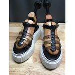 Circus NY by Sam Edelman Platform Sandals Women's 6.5 Black White Buckle Comfort Photo 1