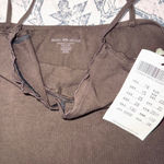 Brandy Melville NWT  Brown Cotton Babydoll Tank - OS Photo 1
