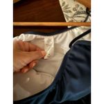 NWT seaFancy Women Blue Tie waist Swimsuit Tankini Top Medium Photo 4