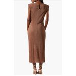 ASTR The Label Plisse Cap Sleeves Maxi Dress Nordstrom Party Minimalist Brown Photo 11