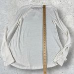 Derek Lam  10 Crosby Sailor Tee In Soft White Long Sleeve Linen Gold Button Sz XS Photo 6