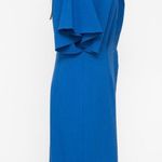 Black Halo . Holland Flutter-sleeve Button-down Midi Dress. Photo 4