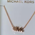 Michael Kors Rose Gold Brass Necklace Photo 2