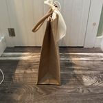 Brand new J Bridesmaid wedding tote bag with white bow Tan Photo 1