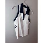 Splits59  Austin Airweight Crop Polo Top Women's Size L White Navy Athleisure NWT Photo 12