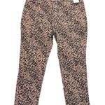 Terra & Sky 🆕 Womens Plus 16w 16 Petite Jeans Leopard Animal Print Straight Leg Ankle NWT Photo 0