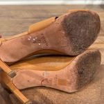 Coach  New York Tan Leather Women's Peep Toe Heels Photo 5