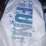 Carnival Cruise ~ Women's Backpack ~ Blue and White ~ NEW Photo 4