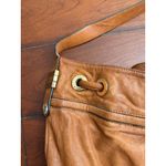 Joelle Hawkins Tan Leather Bag With Fringe Detail Photo 5