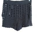 Aerie Black Crochet Swim Coverup Shorts Photo 2