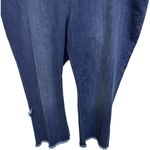Susan Graver  Cropped Back Fringe Denim Jeans Size 22W petite casual everyday Photo 2