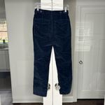 Madewell NWT Slim Straight Utility Pant Garment Dye Corduroy Classic Navy Blue Photo 2