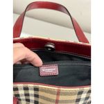 Burberry  Haymarket Check Plaid Coated Canvas Tote Bag Beige Multi Photo 11