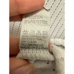 White Crochet Boxy Long Sleeve Cotton Blend Large V Neck Top Photo 3