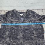 Nine Britton  Deep Navy V Neck Long Sleeve‎ Dotted Blouse M NWT Photo 7